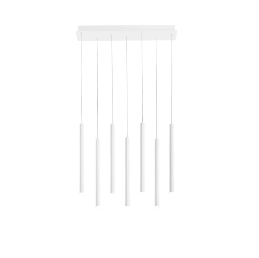Sospensione LED tubolare base rettangolare in metallo bianco-nero-oro 35W 3290LM CCT PYPE-SQ7 Sospensione LED tubolare base rettangolare in metallo bianco-nero-oro 35W 3290LM CCT PYPE-SQ7